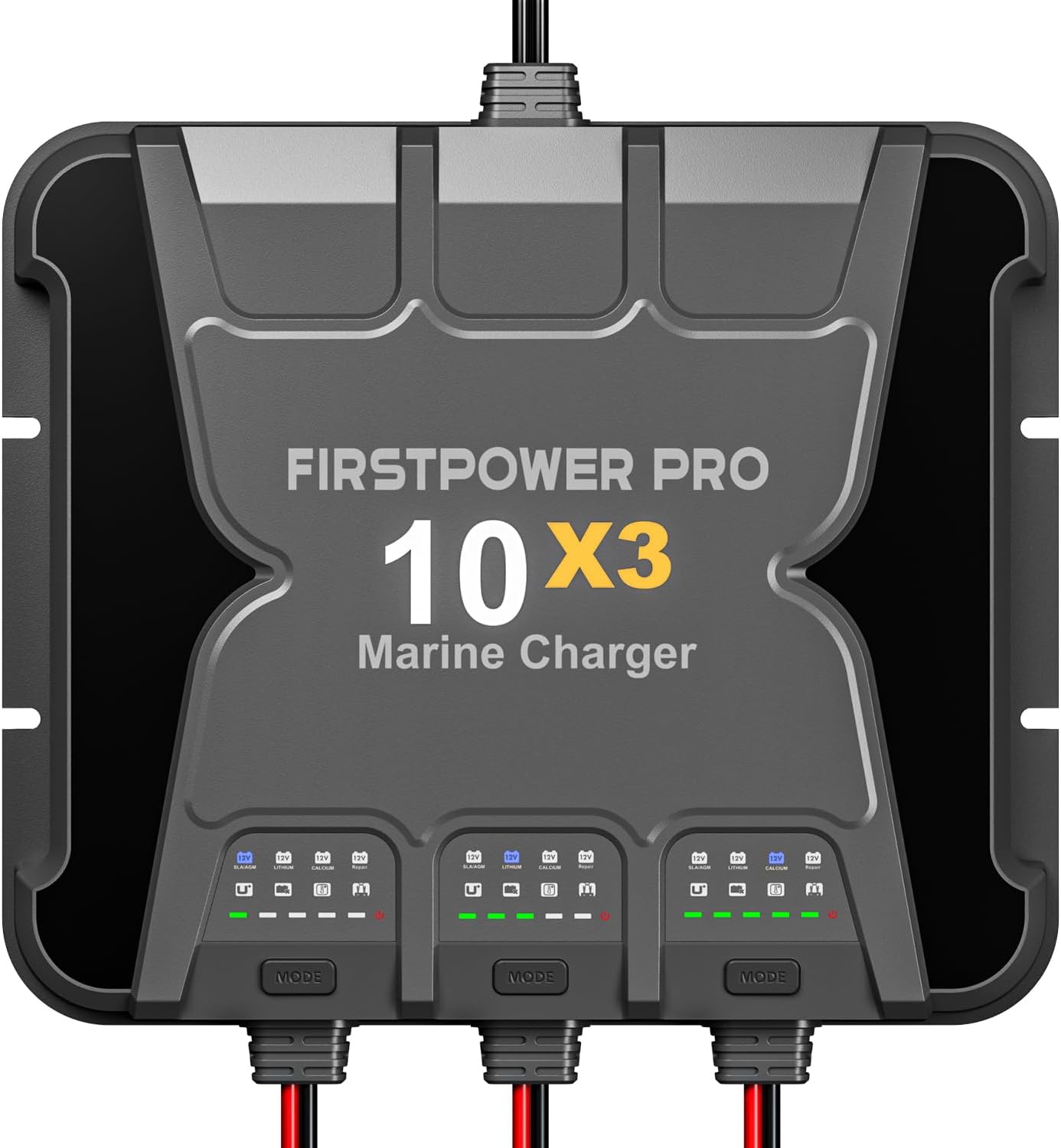 2 Bank Marine Battery Charger 5X2, 10A (5A\/Bank) - 12V Waterproof Onboard Battery Charger, Battery Maintainer & Desulfator for SLA\/AGM, Lithium (LiFePO4), Calcium & Deep-Cycle Battery- Charged 24\/7 - Image 10