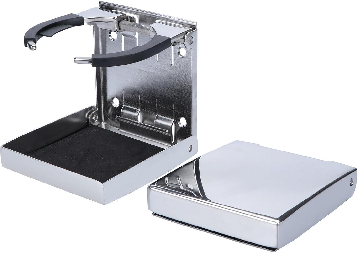 2 Piece Stainless Steel Adjustable Folding Cup Drink Holder Marine Boat Truck RV Set Boat Accessories Marine - Image 3