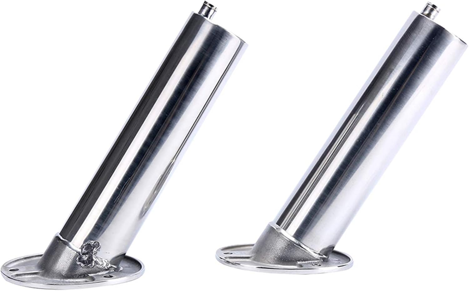 2pcs Boat Accessories Marine Stainless Steel 316 Deluxe Rod Holders with Drain, Flush Mount Fishing Rod Pole Holders, 15 Degree - Image 3