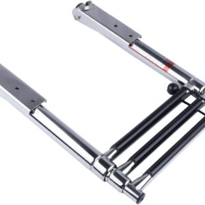 Boat Accessories 3 Step Stainless Steel Marine Boat Ladder Yacht Polished Steel Folding Telescopic Swiming Ladder
