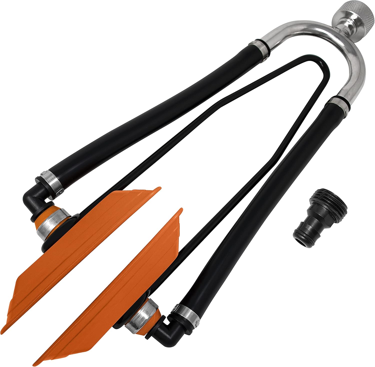 Seaworks Steel Dual Feed Muff Style Heavy Duty Steel Boat Motor Flusher | Use for Antifreeze Winterization or Common Water Flush | 5\/8 Inch Standard Garden Hose Connection - Image 5