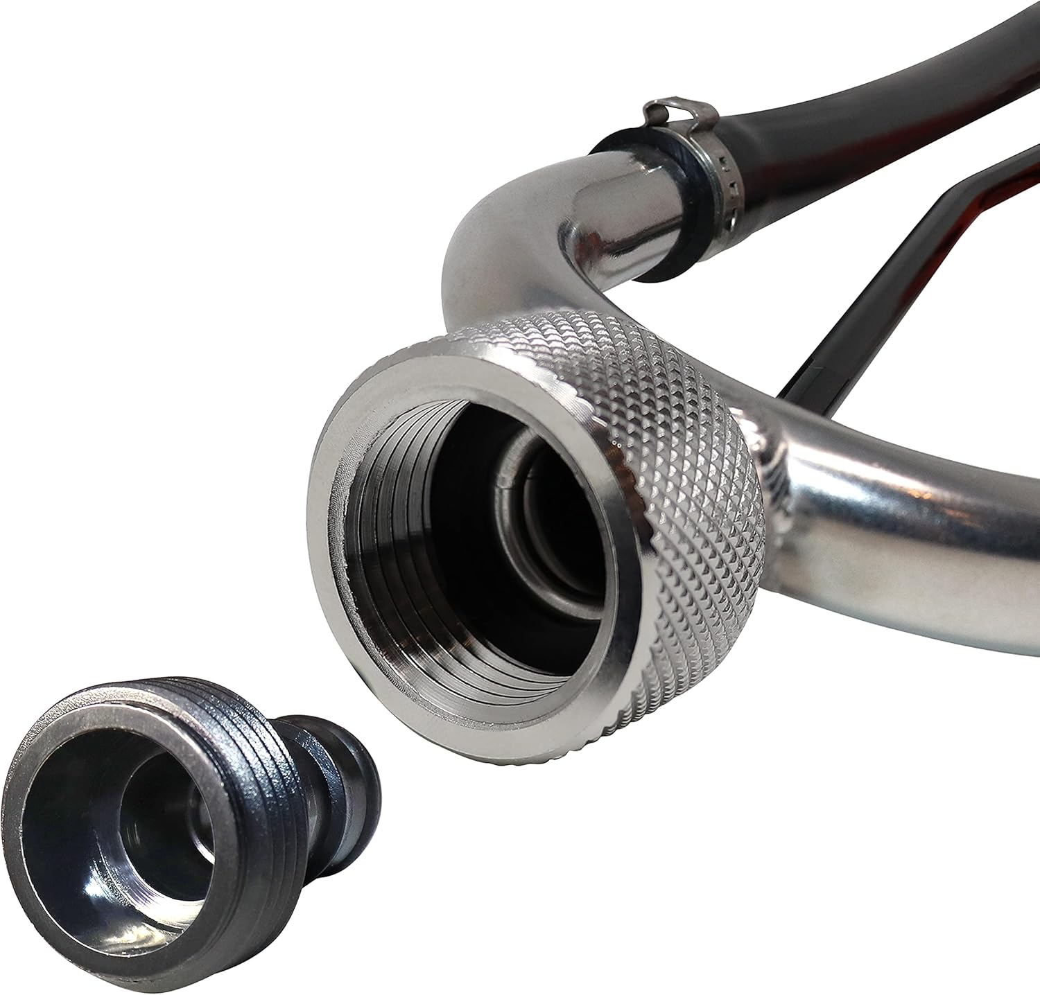 Seaworks Steel Dual Feed Muff Style Heavy Duty Steel Boat Motor Flusher | Use for Antifreeze Winterization or Common Water Flush | 5\/8 Inch Standard Garden Hose Connection - Image 7