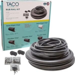 Taco V11-3426BBK70-2 Marine Rub Rail Kit Flex 1-? H x 1-? W x 70L - Black Marine RV Boating Accessories