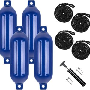 UNKOMN Marine Accessories 4 pcs 8.5" x 27" \/ 210mmx680mm(g3) Boat fenders Bumper Dock Shield Protection Boat Inflatable Bumper Marine fenders