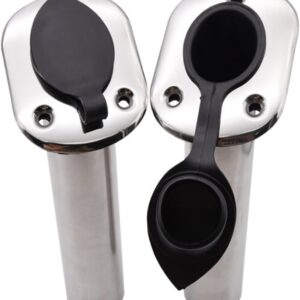 Xauyangha 2X 15 \/ 30 \/ 90 Degree Stainless Steel Flush Mount Fishing Rod Holder Boat Rod Holders for Marine Boat Yacht Accessories