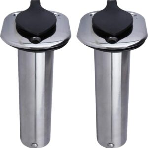 Xauyangha Boat Accessories Marine 2 Flush Mount 15 30 90Degrees Fish Rod Holder Marine Grade Stainless Steel Boat Fishing